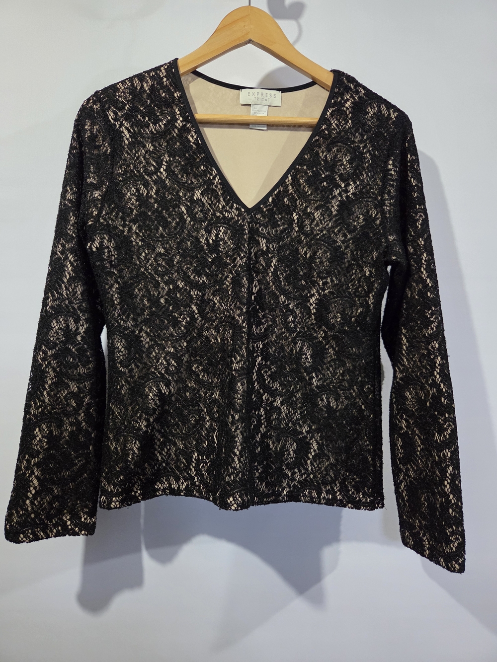 Express Tricot Long Sleeve Blouse M